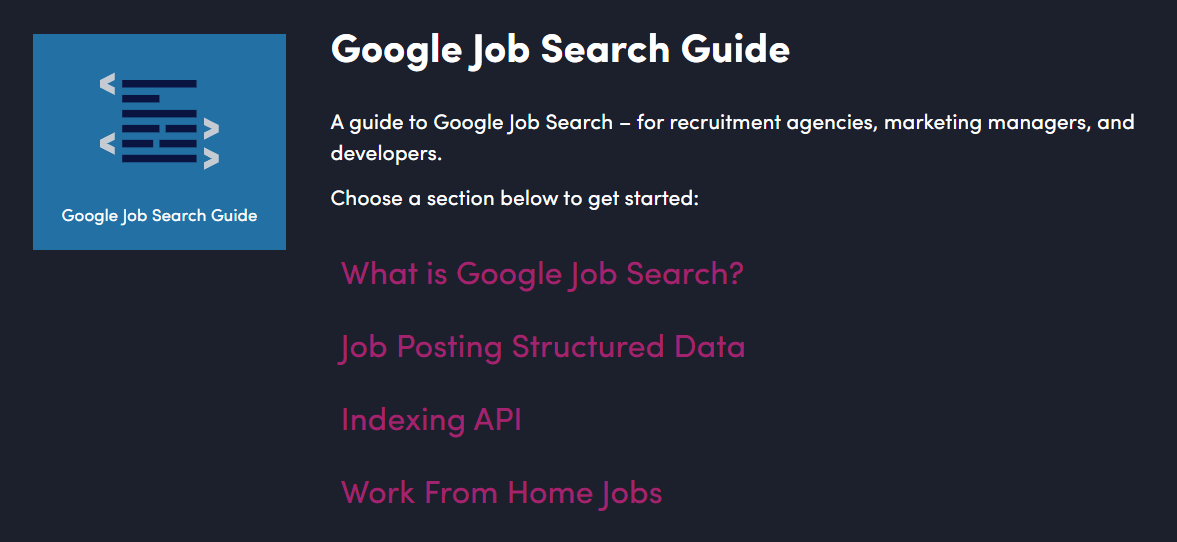Google Job Search Guide